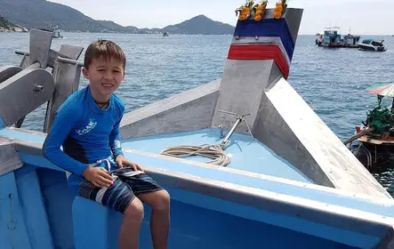 Passeio de barco pela manhã para Koh Nangyuan e Koh Tao com lancheira tailandesa